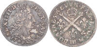 France 5 Sols aux insignes Monnaie, Louis XIV, Strasbourg, Argent -