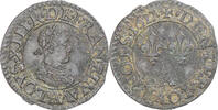 France Denier Tournois Monnaie, Louis XIII, Paris, Cuivre -
