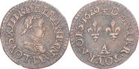France Denier Tournois Monnaie, Louis XIII, Paris, Cuivre -
