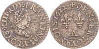 France Denier Tournois Monnaie, Louis XIII, Paris, Cuivre -