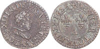 France Denier Tournois Monnaie, Louis XIII, Paris, Cuivre, CGKL:404 -