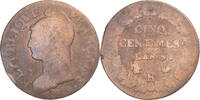 France 5 Centimes Monnaie, Dupré, Orléans, Cuivre, Gadoury:126 -