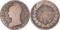 France 5 Centimes Monnaie, Dupré, Orléans, Cuivre, Gadoury:126 -