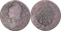 France 5 Centimes Monnaie, Dupré, Strasbourg, Cuivre, Gadoury:126 -
