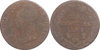 France 5 Centimes Monnaie, Dupré, Strasbourg, Cuivre -