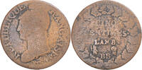 France 5 Centimes Monnaie, Dupré, Strasbourg, Cuivre -