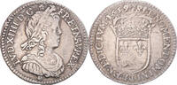 France 1/12 Ecu à la mèche longue Monnaie, Louis XIV, Limoges -