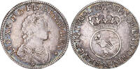 France 1/4 Ecu Vertugadin Monnaie, Louis XV, Montpellier, réformé -