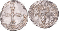 France 1/4 Ecu Monnaie, Henri III, Nantes, Argent, Gadoury:494 -