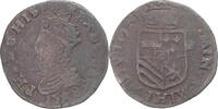 Pays-Bas espagnols Liard Monnaie, Philippe II, Maastricht, Cuivre -