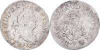 France 4 Sols aux 2 L Monnaie, Louis XIV, Rennes, réformé, Argent -