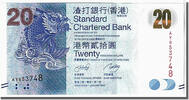 Hong Kong 20 Dollars Billet, KM:297a -