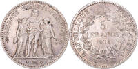 France 5 Francs Monnaie, Hercule, Paris, Argent, Gadoury:645a -