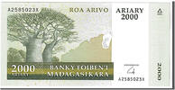 Madagascar 2000 Ariary Billet -