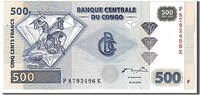 République démocratique du Congo 500 Francs Billet, Congo Democratic Republic, KM:96a -