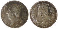 France 5 Francs Monnaie, Louis XVIII, Louis XVIII, Paris, Argent -
