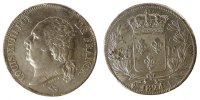 France 5 Francs Monnaie, Louis XVIII, Limoges, Argent, Gadoury:614 -