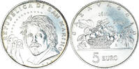 Saint Marin 5 Euro Caravaggio, Rome, Argent, KM:496 -