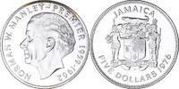 Jamaïque 5 Dollars Monnaie, Elizabeth II, Franklin Mint, USA -