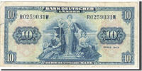 République fédérale allemande 10 Deutsche Mark Billet, KM:16a -