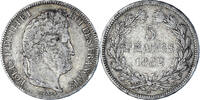 France 5 Francs Monnaie, Louis-Philippe, Strasbourg, Argent -