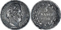 France 5 Francs Monnaie, Louis-Philippe, Rouen, Argent -