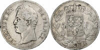 France 5 Francs Charles X, Lyon, Argent, Gadoury:644, KM:728.4 -