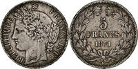 France 5 Francs Monnaie, Cérès, Bordeaux, Argent, Gadoury:742 -