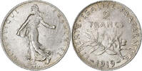 France 2 Francs Semeuse, Paris, Argent, Gadoury:532, KM:845.1 -