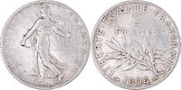 France 2 Francs Monnaie, Semeuse, Paris, Argent, Gadoury:532 -
