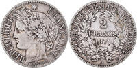 France 2 Francs Monnaie, Cérès, Paris, Argent, Gadoury:530 -