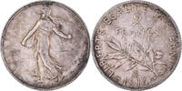 France 2 Francs Monnaie, Semeuse, Castelsarrasin, Argent -