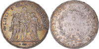France 5 Francs Monnaie, Hercule, Paris, Argent, Gadoury:745a -