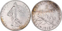 France 2 Francs Monnaie, Semeuse, Paris, Argent, KM:845.1 -