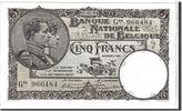 Belgique 5 Francs Billet, KM:93 -