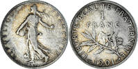 France Franc Monnaie, Semeuse, Paris, Argent, Gadoury:467, KM:844.1 -