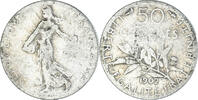 France 50 Centimes Monnaie, Semeuse, Paris, Argent, Gadoury:420 -