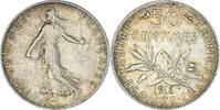 France 50 Centimes Monnaie, Semeuse, Argent, Gadoury:420 -