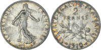 France 2 Francs Monnaie, Semeuse, Paris, Argent, KM:845.1 -