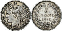 France 5 Francs Monnaie, Cérès, Bordeaux, Argent, Gadoury:742 -