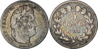France 5 Francs Monnaie, Louis-Philippe, Rouen, Argent, KM:749.2 -