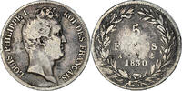 France 5 Francs Monnaie, Louis-Philippe, Paris, Argent, Gadoury:675 -