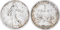 France Franc Monnaie, Semeuse, Paris, Argent, KM:844.1, Gadoury:467 -