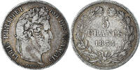France 5 Francs Monnaie, Louis-Philippe, La Rochelle, Argent -