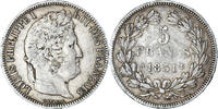 France 5 Francs Monnaie, Louis-Philippe, Paris, Argent -