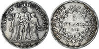 France 5 Francs Monnaie, Hercule, Bordeaux, Argent, KM:820.2 -