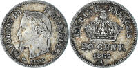 France 20 Centimes Napoleon III, Paris, Argent,KM 808.1,Gadoury 309 -
