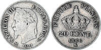 France 20 Centimes Monnaie, Napoleon III, Napoléon III, Bordeaux -