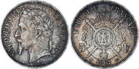 France 5 Francs Monnaie, Napoléon III, Strasbourg, Argent -