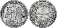 France 5 Francs Monnaie, Hercule, Paris, Argent, Gadoury:683 -